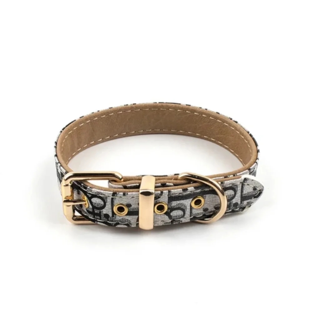 Designer Dog Cat Collar and Leash